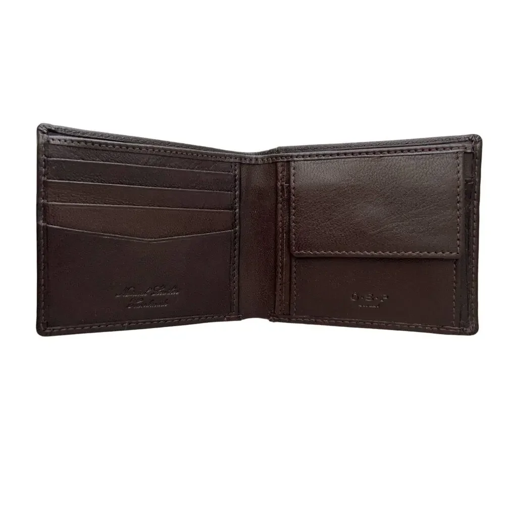 OSP Osprey London Cannon Billfold Nappa Brown Wallet Leather NWT